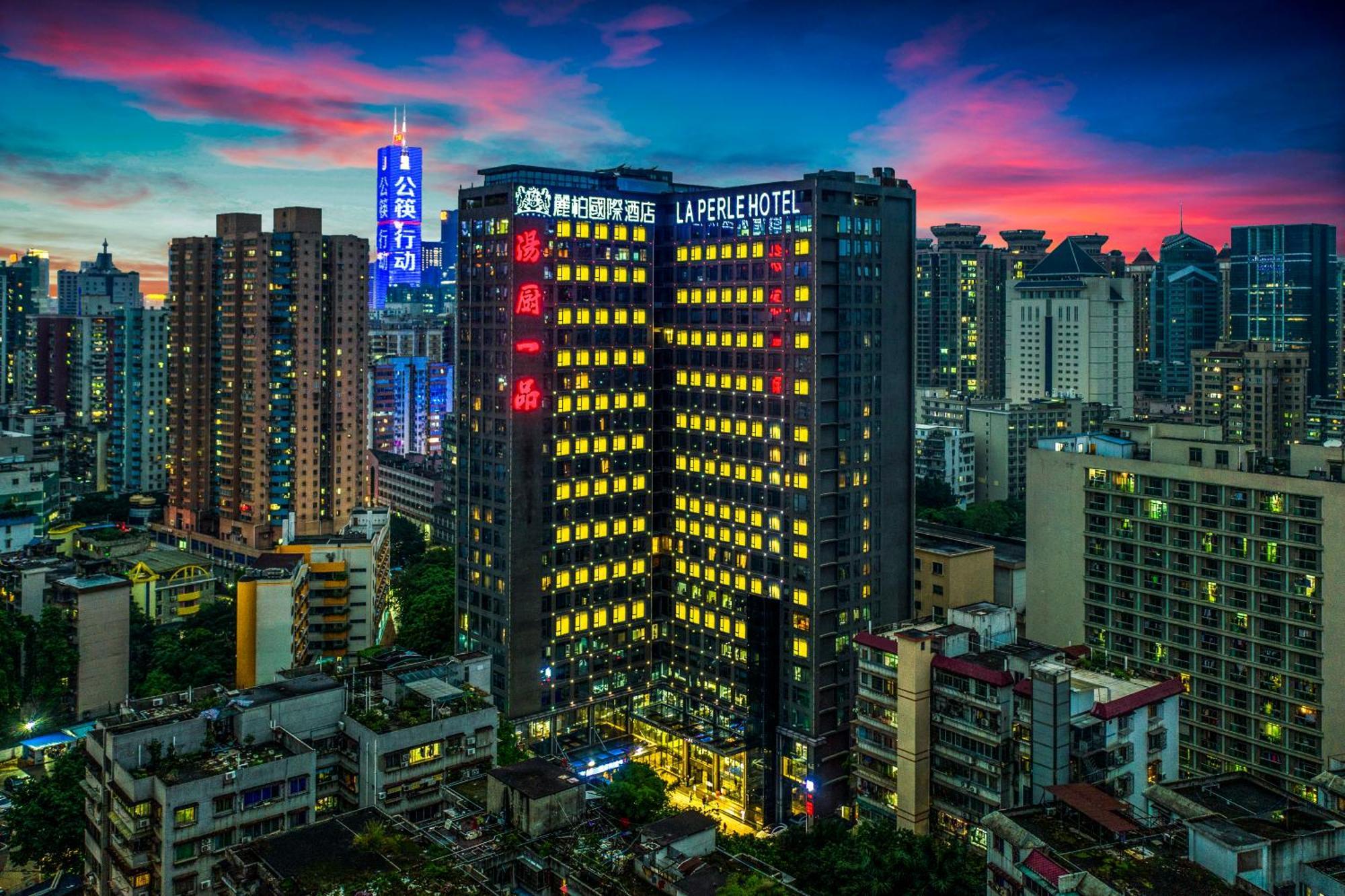La Perle International Hotel - Free Shuttle Between Hotel And Exhibition Center During Canton Fair & Exhibitor Registration Counter Buitenkant foto