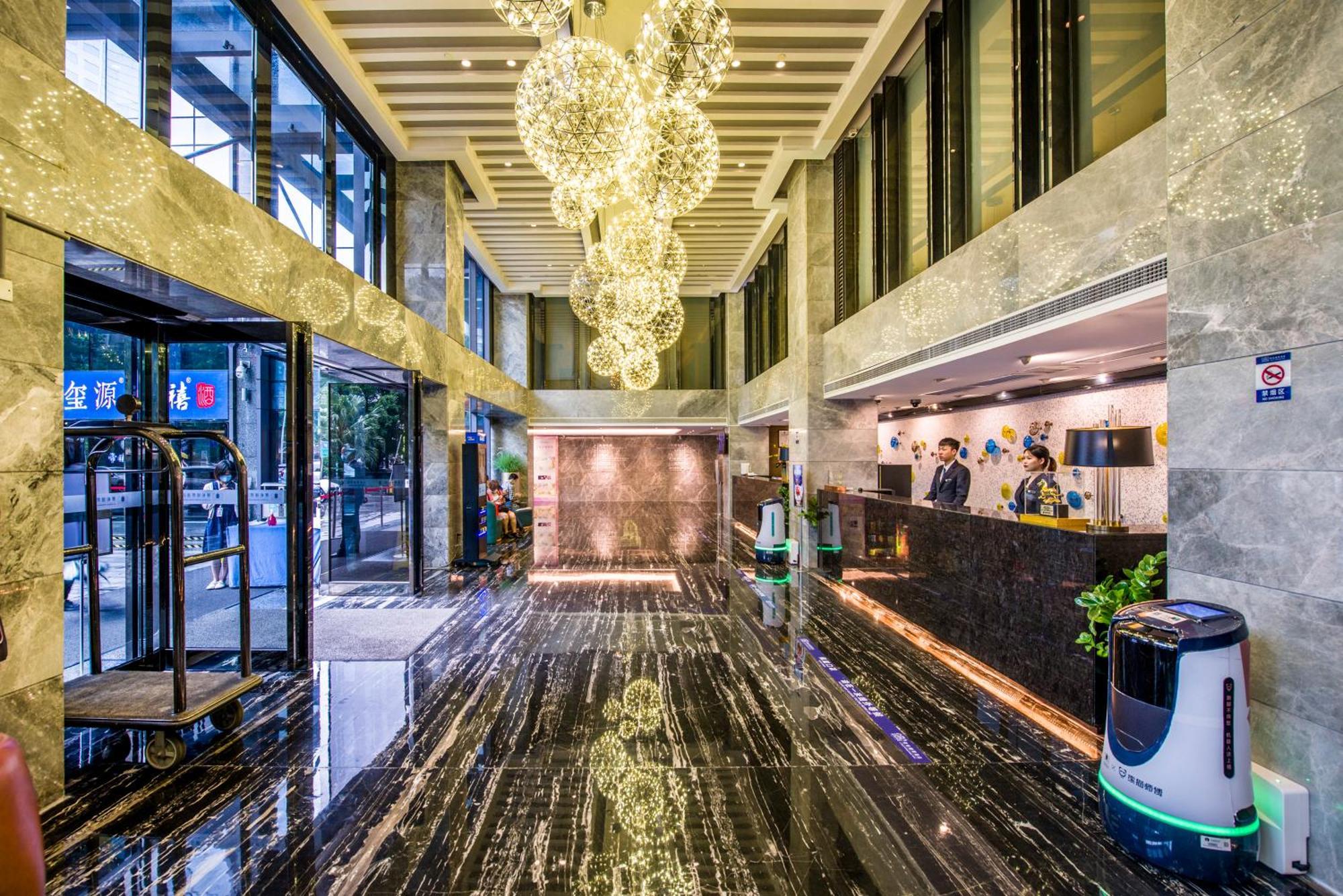 La Perle International Hotel - Free Shuttle Between Hotel And Exhibition Center During Canton Fair & Exhibitor Registration Counter Buitenkant foto